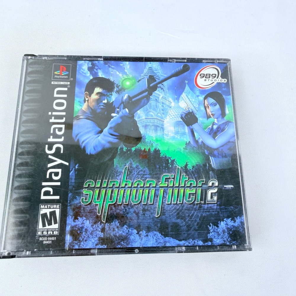 Syphon Filter 2 Sony PlayStation PS1 2000 2-Disc 989 Studios‎ SCUS-94451/94491